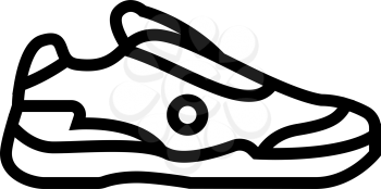 men tennis shoe line icon vector. men tennis shoe sign. isolated contour symbol black illustration