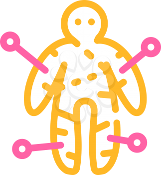 voodoo doll color icon vector. voodoo doll sign. isolated symbol illustration