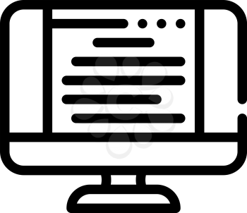 document of operating system line icon vector. document of operating system sign. isolated contour symbol black illustration
