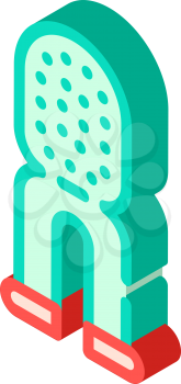 brush for cleaning dog teeth isometric icon vector. brush for cleaning dog teeth sign. isolated symbol illustration