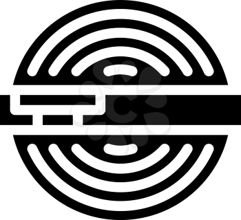 powder ball glyph icon vector. powder ball sign. isolated contour symbol black illustration