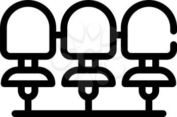 laundry service seats line icon vector. laundry service seats sign. isolated contour symbol black illustration