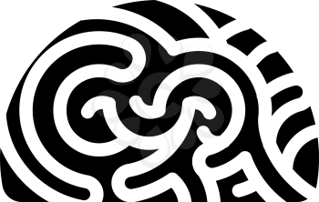 marine shell glyph icon vector. marine shell sign. isolated contour symbol black illustration