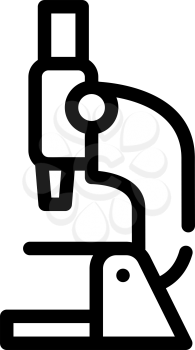 microscope equipment line icon vector. microscope equipment sign. isolated contour symbol black illustration