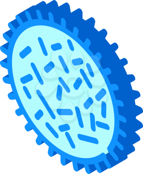unhealthy bacteria isometric icon vector. unhealthy bacteria sign. isolated symbol illustration