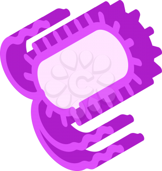 salmonella bacteria isometric icon vector. salmonella bacteria sign. isolated symbol illustration