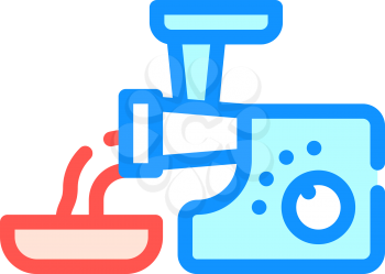 meat grinder color icon vector. meat grinder sign. isolated symbol illustration