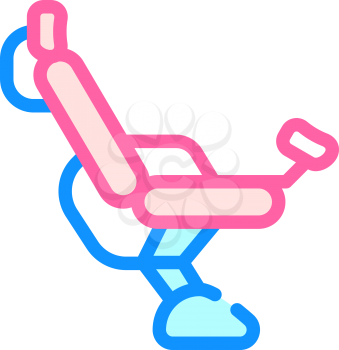 gynecological chair color icon vector. gynecological chair sign. isolated symbol illustration