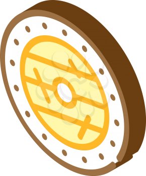 viking shield isometric icon vector. viking shield sign. isolated symbol illustration