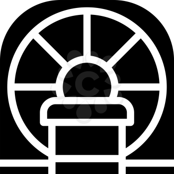 mri medical machine glyph icon vector. mri medical machine sign. isolated contour symbol black illustration