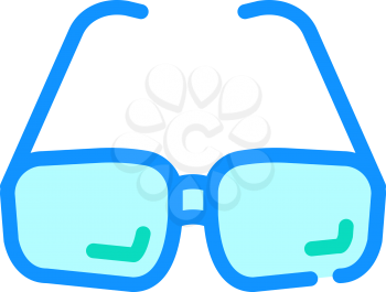 grandfather glasses color icon vector. grandfather glasses sign. isolated symbol illustration