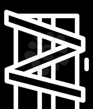 lift repair glyph icon vector. lift repair sign. isolated contour symbol black illustration