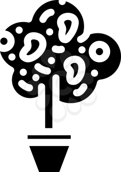 home tree mango glyph icon vector. home tree mango sign. isolated contour symbol black illustration