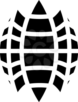 cut mango glyph icon vector. cut mango sign. isolated contour symbol black illustration