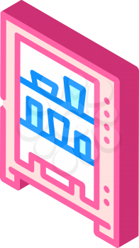 vending machine isometric icon vector. vending machine sign. isolated symbol illustration