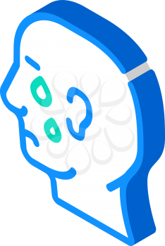 depression problem isometric icon vector. depression problem sign. isolated symbol illustration