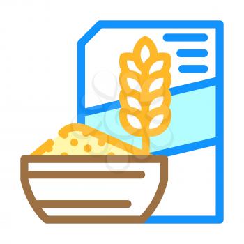 porridge meal department color icon vector. porridge meal department sign. isolated symbol illustration