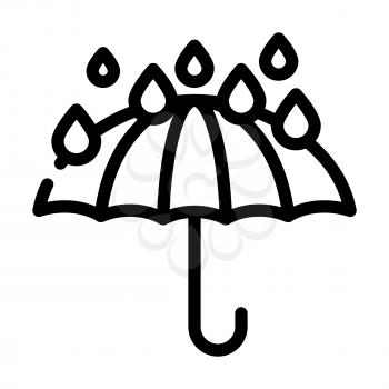 keep dry care from water line icon vector. keep dry care from water sign. isolated contour symbol black illustration