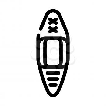 kayak water sport line icon vector. kayak water sport sign. isolated contour symbol black illustration