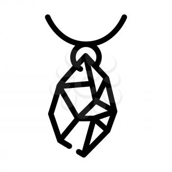 jewelry making line icon vector. jewelry making sign. isolated contour symbol black illustration