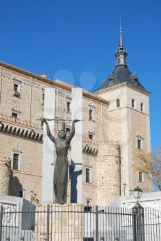 Royalty Free Photo of a Monument and Museum in Toledo, Spain