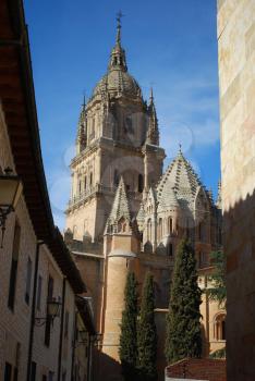 Royalty Free Photo of the Salamanca Cathedral in Spain