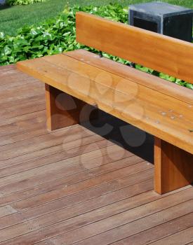 Royalty Free Photo of a Wooden Bench