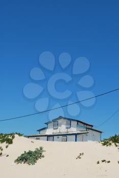 Royalty Free Photo of a Resort Villa House on a Tropical Beach