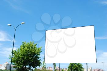 Royalty Free Photo of a Blank Billboard Sign