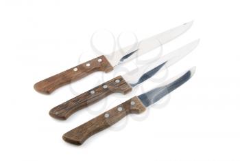 Royalty Free Photo of Wooden Kitchen Knives