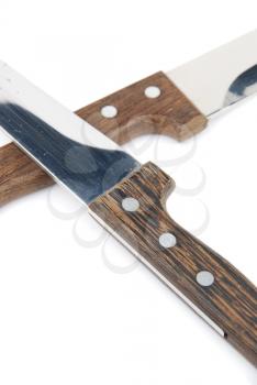 Royalty Free Photo of Wooden Kitchen Knives