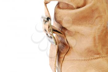 Royalty Free Photo of a Brown Leather Boot