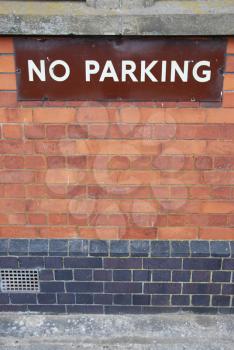 Royalty Free Photo of a No Parking Sign