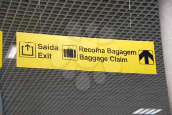 Royalty Free Photo of a Signs at an Airport