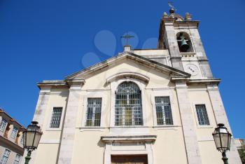 Royalty Free Photo of the Wounds of Christ Church in Lisbon, Portugal