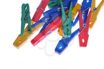 Royalty Free Photo of Colorful Clothes Pegs