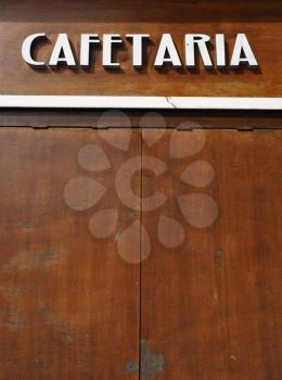 Royalty Free Photo of a Cafetaria Sign