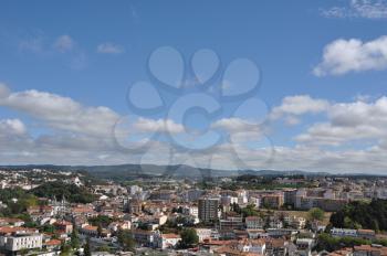Royalty Free Photo of Beautiful Cityscape View of Leiria, Portugal
