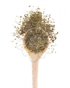 Royalty Free Photo of a Spoonful of Parsley