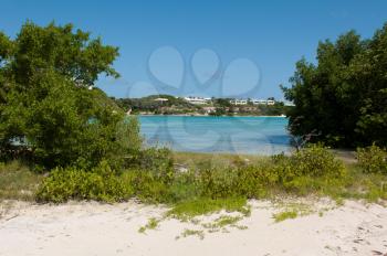 Royalty Free Photo of a Beach in Long Bay in Antigua