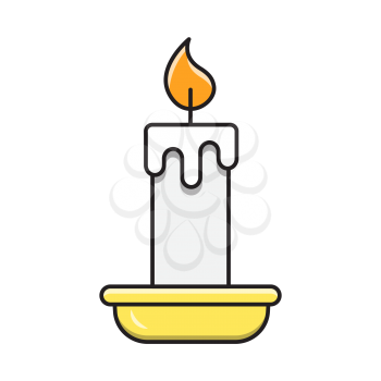Royalty-Free Clipart Image of a Candle