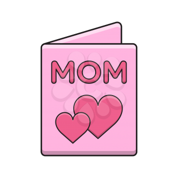 Royalty-Free Clipart Image of a Card for Mother's Day