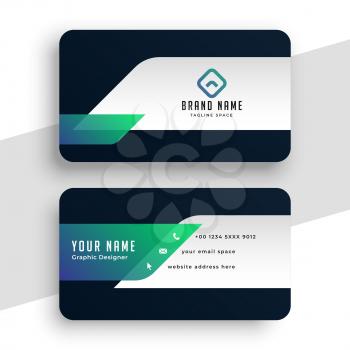 abstract modern stylish business card template