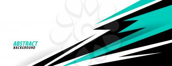 abstract turquoise geometric shapes sports background design