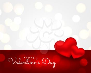 beautiful realistic valentines day greeting card wishes background