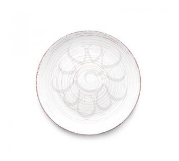Clean plate on white background�