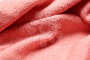 Color knitted fabric with folds, closeup�