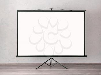 Video projector screen in conference hall�