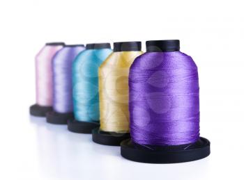 Royalty Free Photo of Spools With Coloured Thread