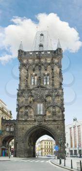 Powder Tower in Prague, Czech Republic,15th century